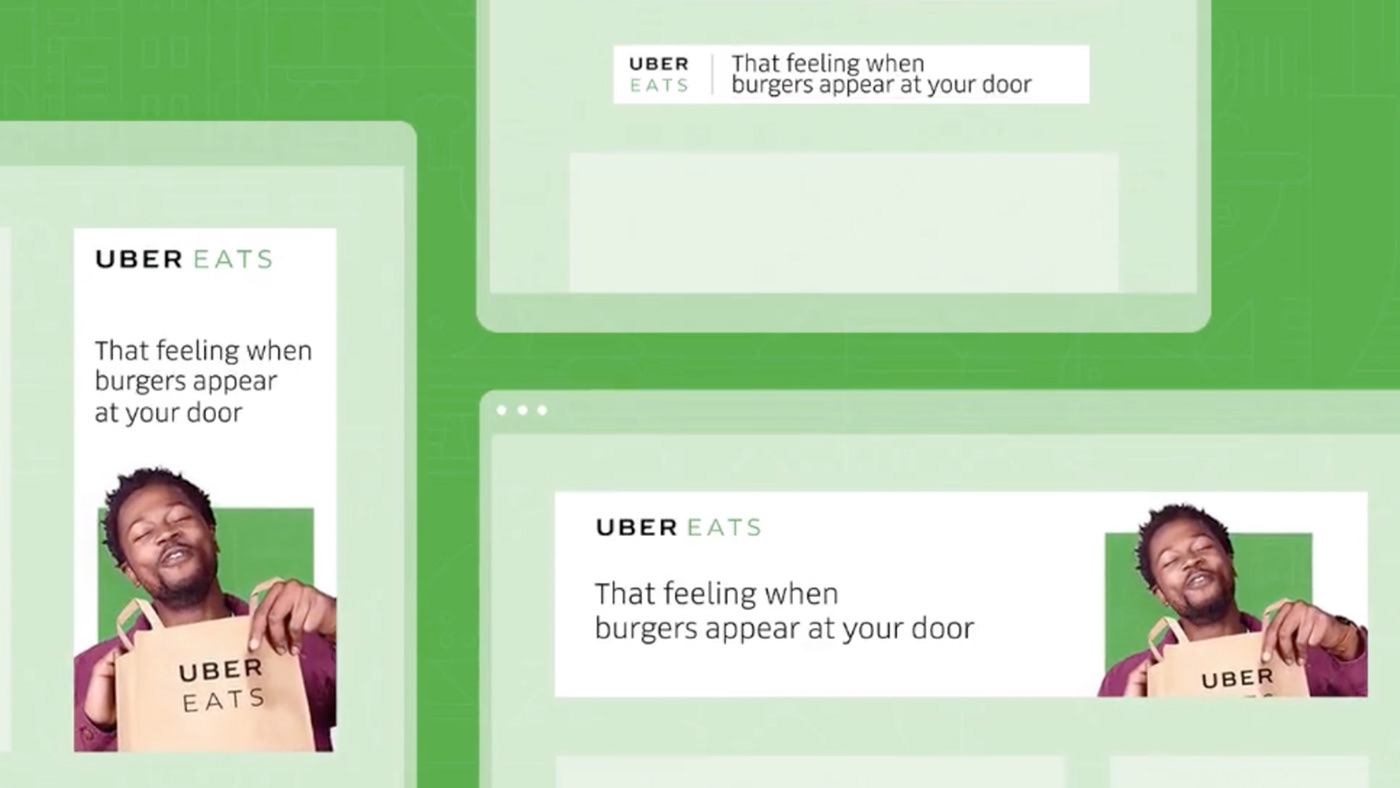 Uber eats integrated EMEA campaign OOH social digital feeling Food 