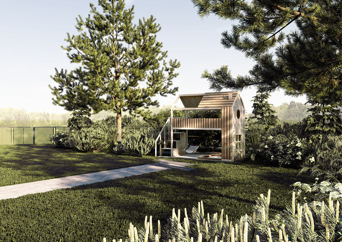 Landscape Landscape Design 3D architecture archviz exterior lumion modern Render visualization