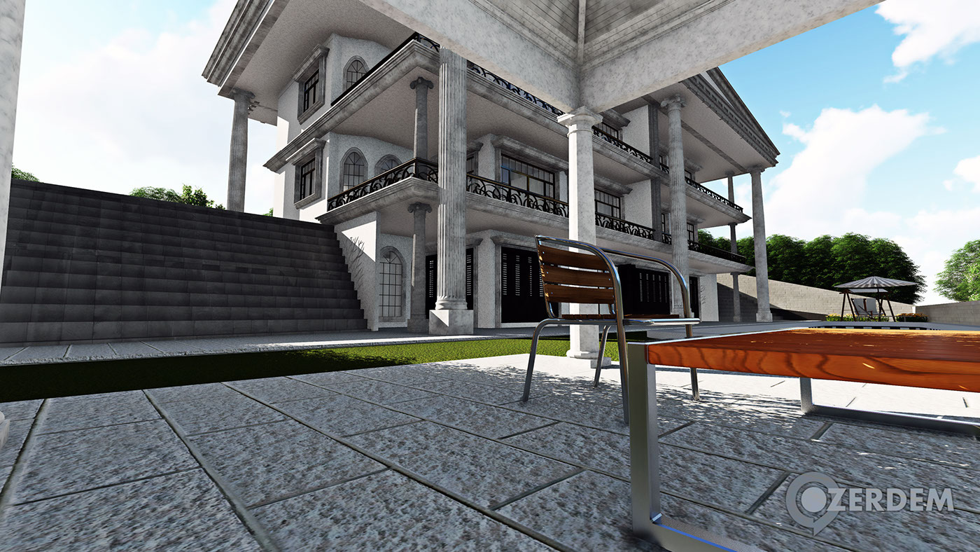 3D Modelling architectural visualization istanbul mimarlık mimar istanbul villa projesi istanbul inşaat