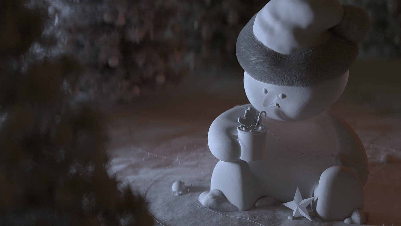 3dart c4d Character Christmas cinema4d gingerman octane snowman winter