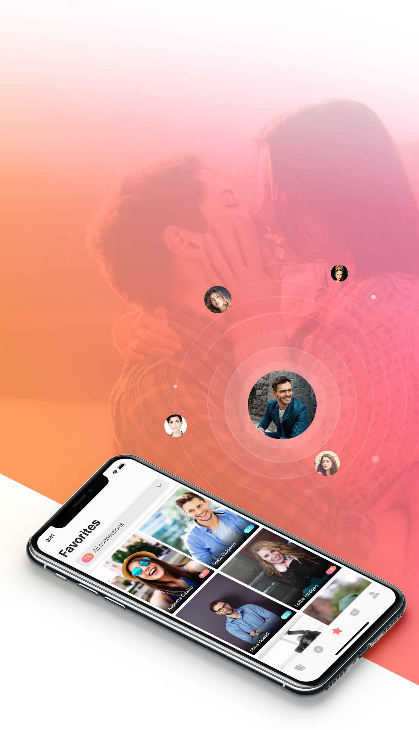 app app ui Dating Meet Chat SWIPE tinder badoo swipe card concept