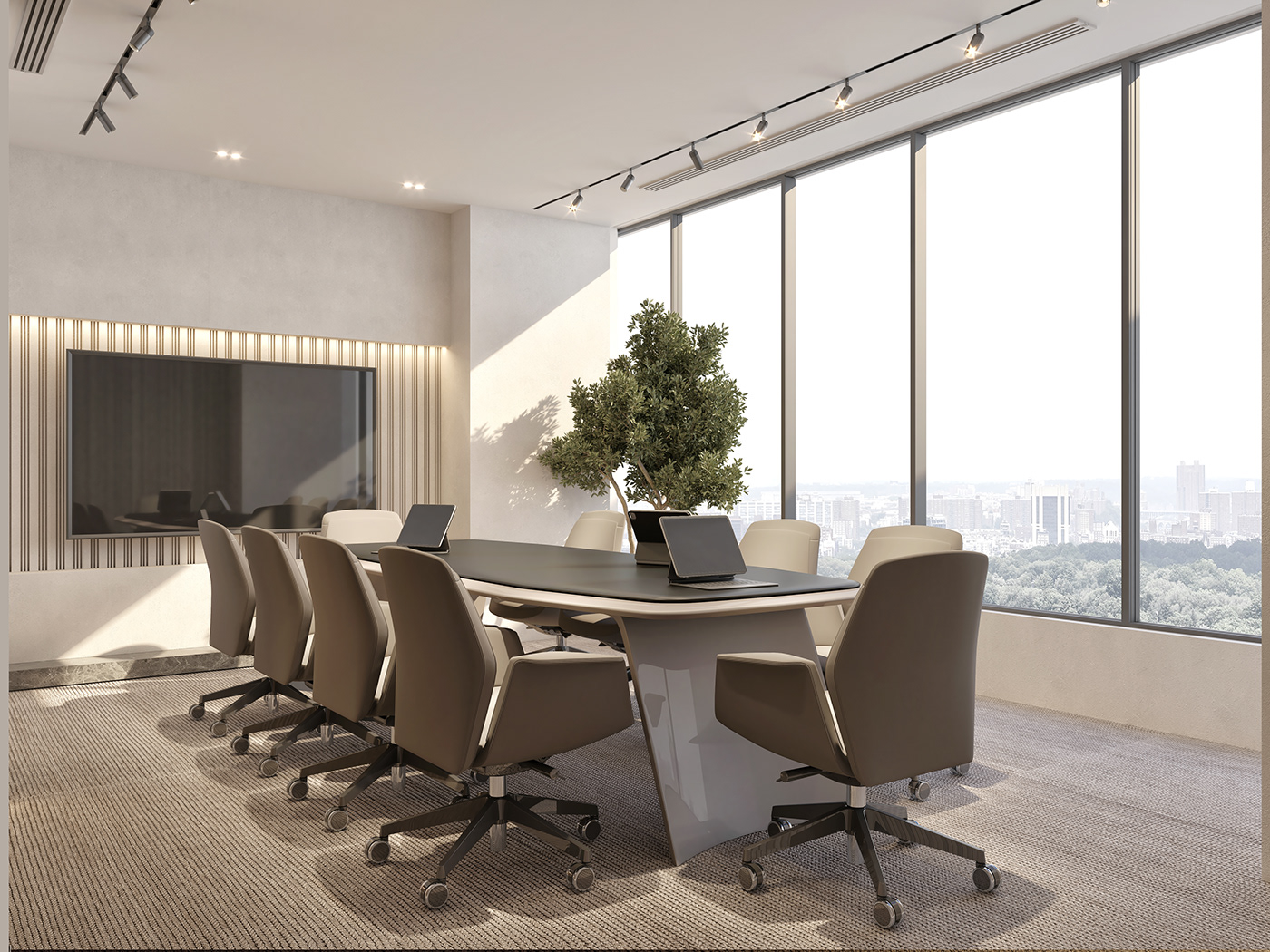 Office architecture interior design  visualization meeting Office Design furniture modern design meetingroom