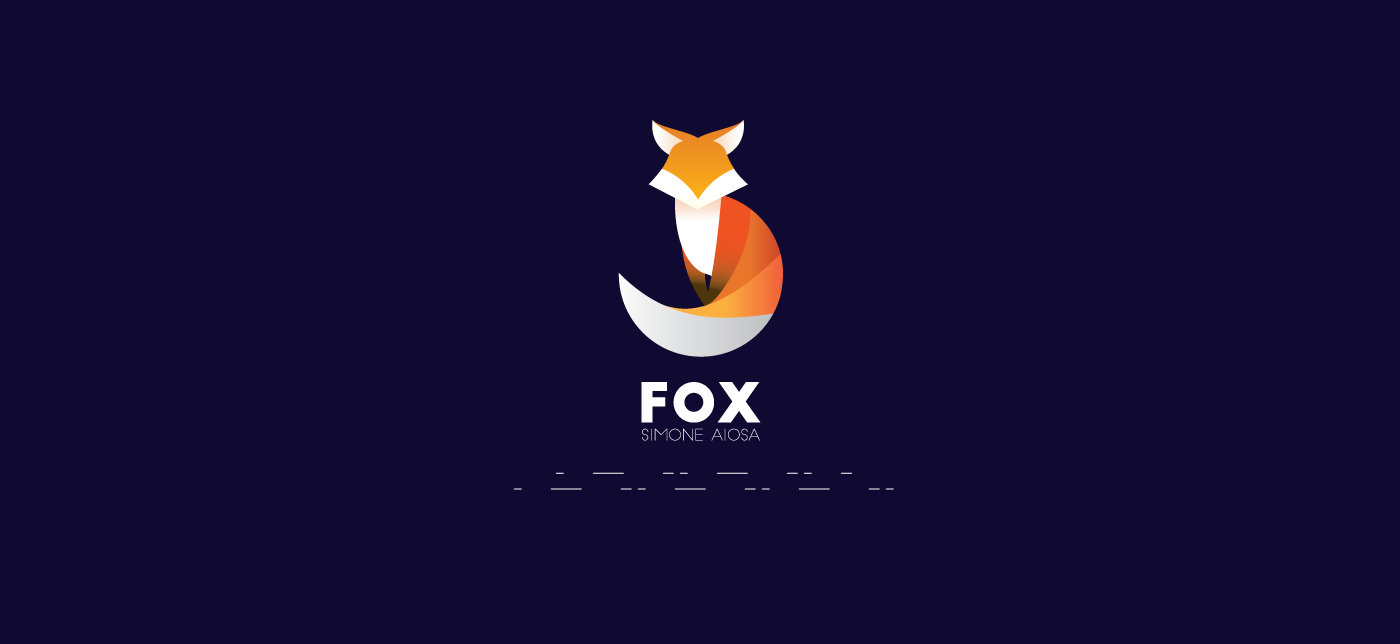 graphic design logo mark animal logos FOX study sketch inspired
