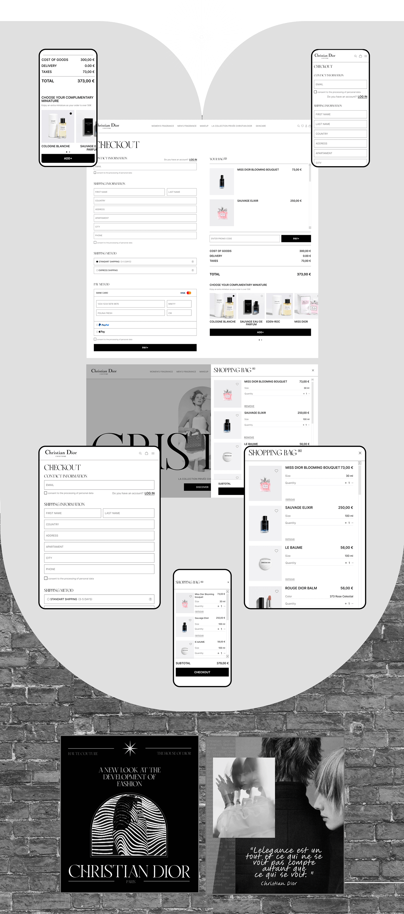 design Fashion  e-commerce UI/UX UX design ux/ui Web Design  Figma ui design user interface