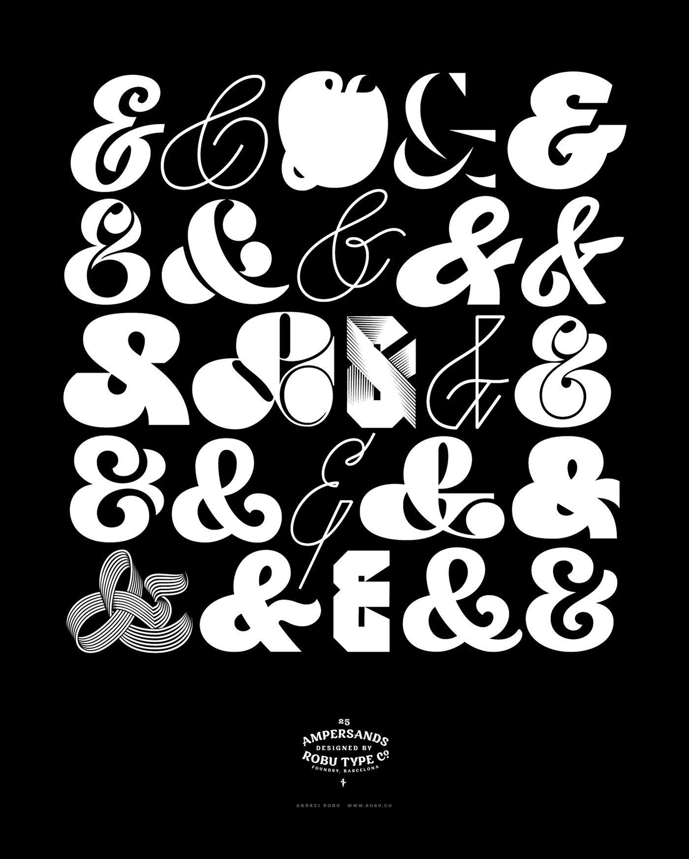 ampersand ampersands type type design Drop Cap drop caps lettering