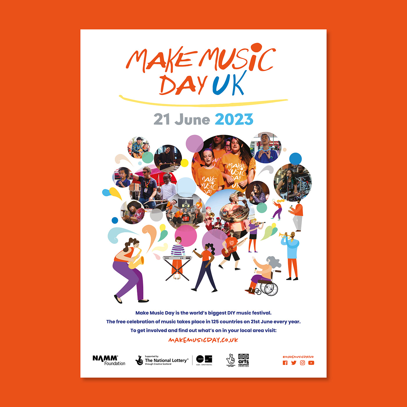 music festival music poster poster Poster Design Make Music Day