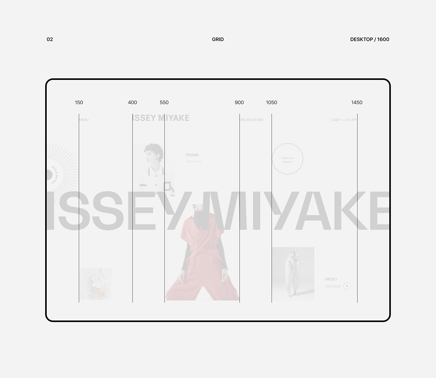 concept corporate e-commerce Fashion  issey miyake redesign UI ux Webdesign Website