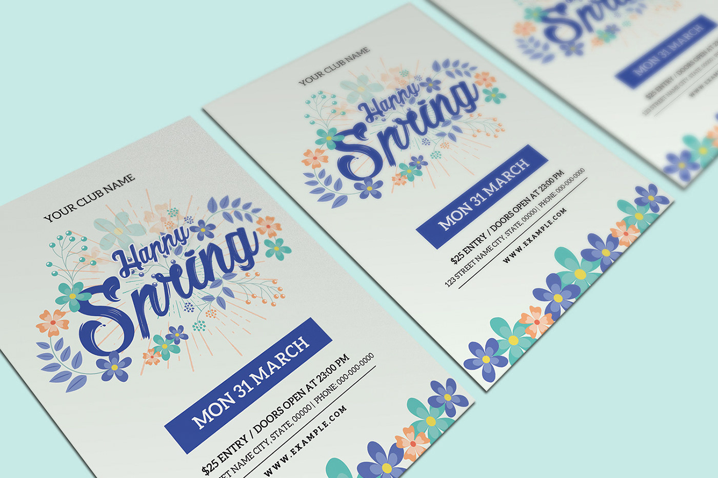 spring festival Invitation Flyer ms word party flyer photoshop template spring festival spring flyer Spring Party spring poster