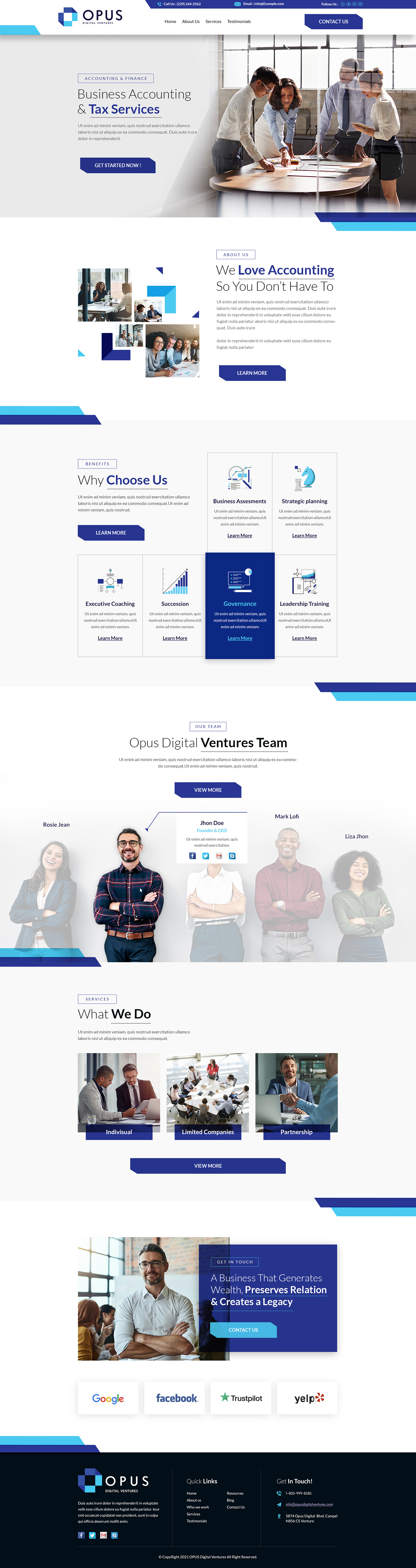 business capital finance venture Webdesign Website