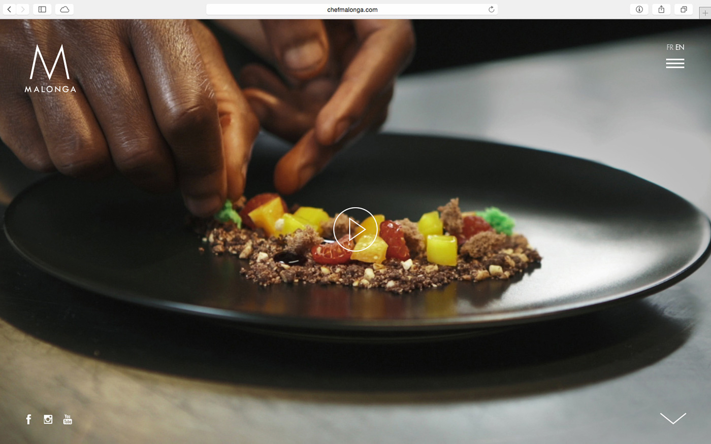 Web Design  web development  chef cuisine one-page Scrolling UI ux logo graphic design 