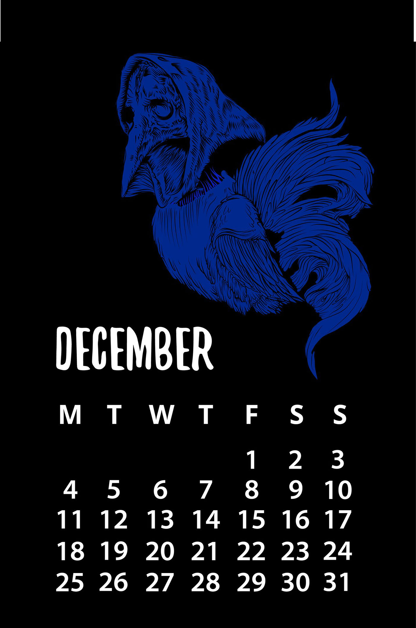 vector Rooster 2017 calendar 2017th freedownload