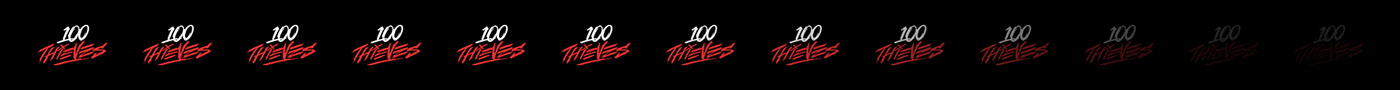 100 Thieves 100T 3D design EsportDesign esports LA thieves Rebrand rebranding Thieves