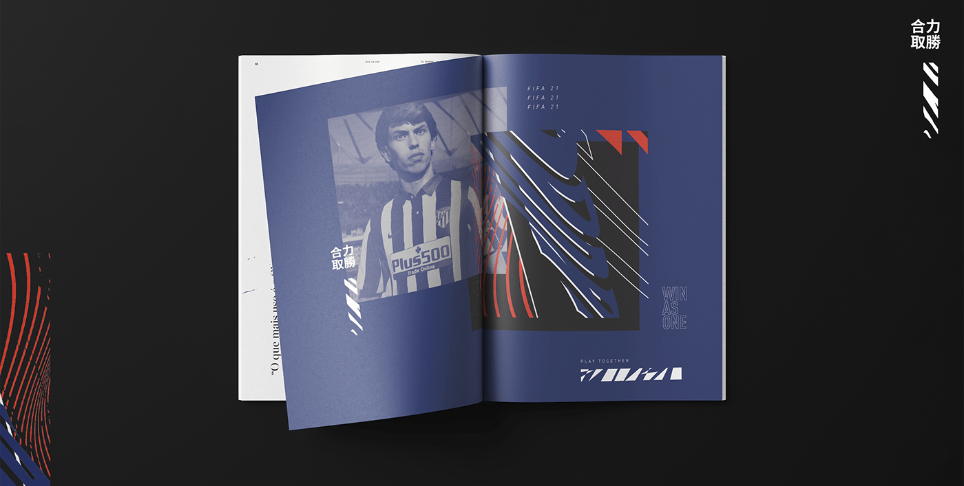book design ea editorial design  graphic design  Booklet editorial FIFA football Layout Design sports
