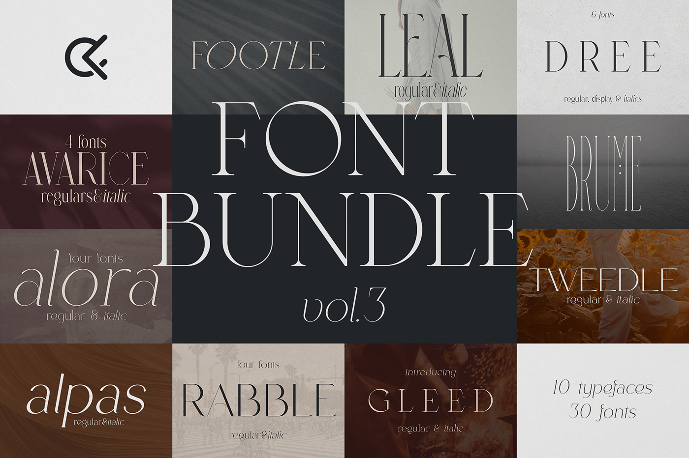 font Typeface Font Bundle font collection font sale Script serif Display minimal elegant