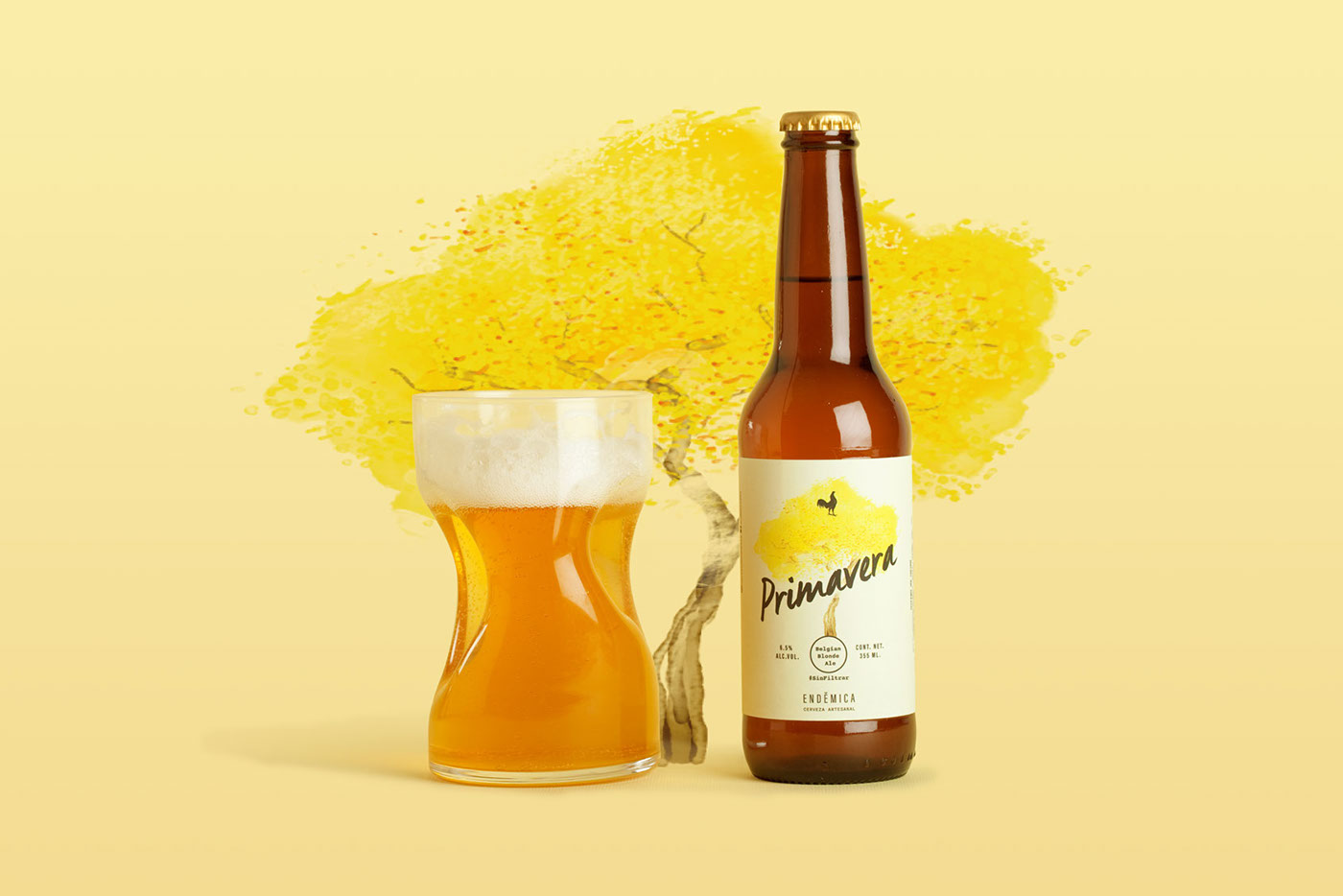 Label branding  craftbeer beer endemica belgian analogo
