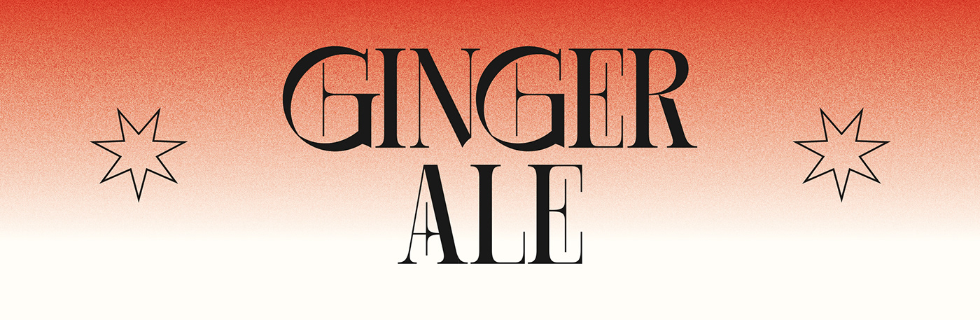 ale beer bottle Christmas font ginger Packaging Retro serif vintage
