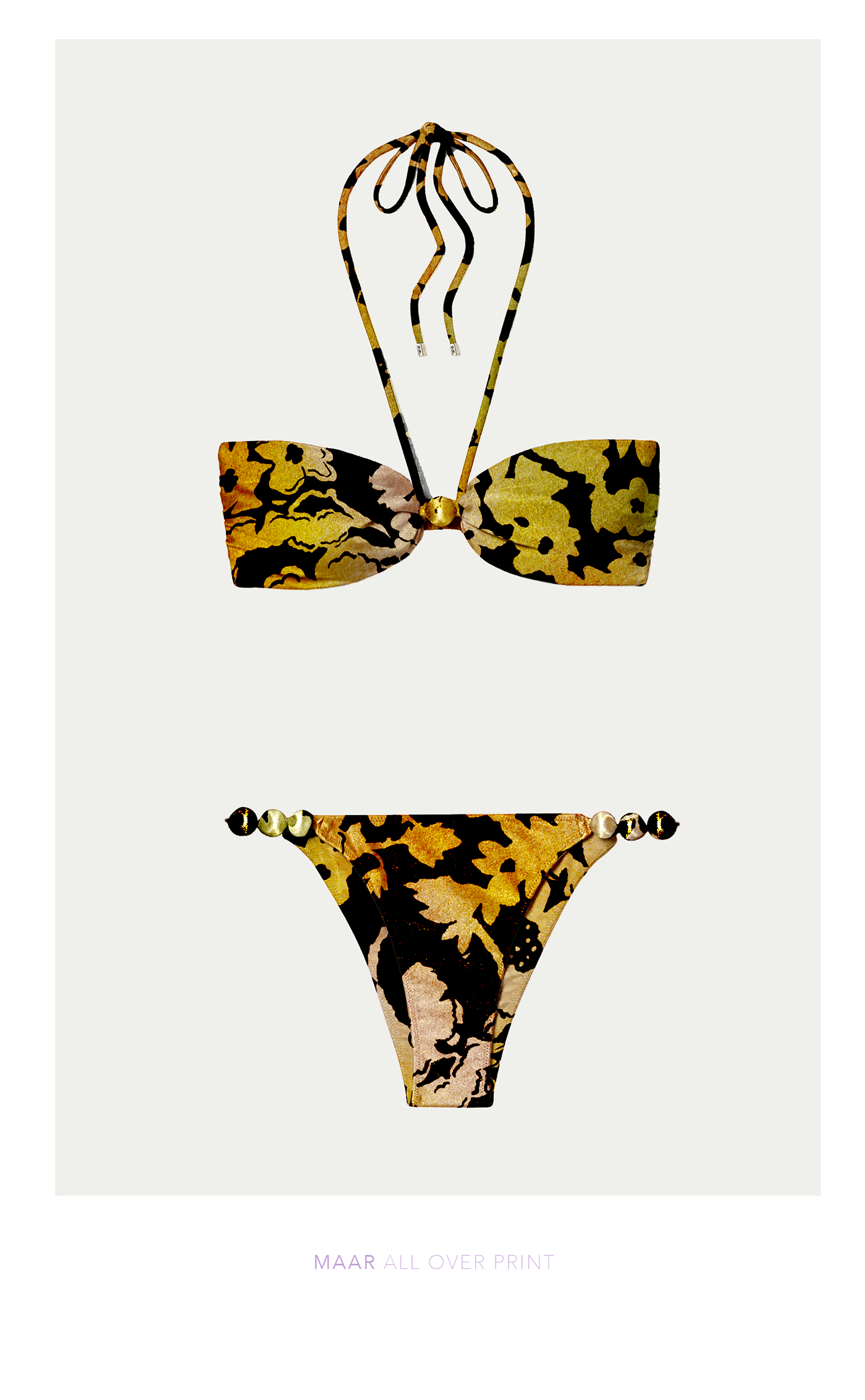 print floral swimwear summer womenswear colors ss25 bikini set