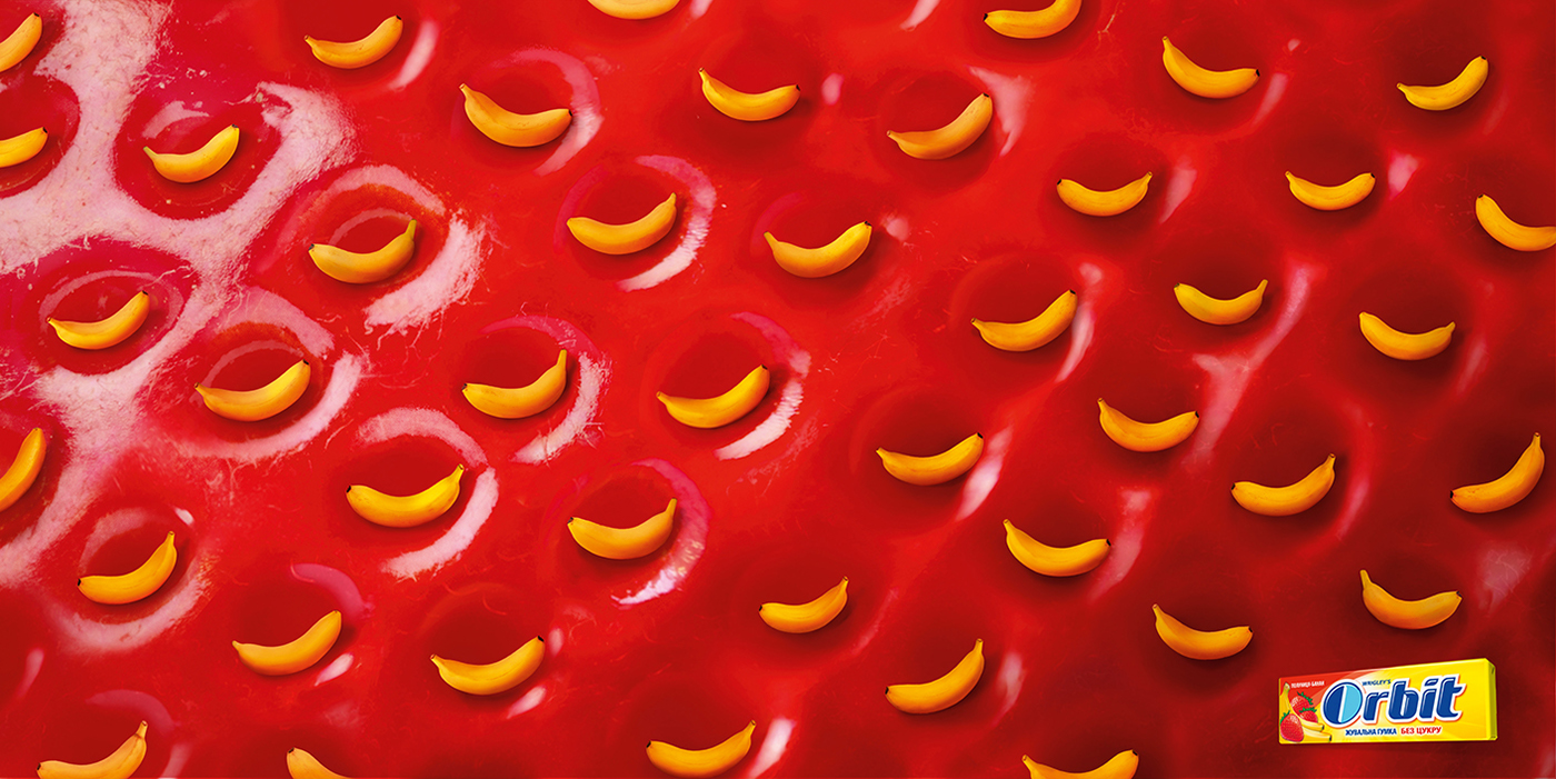 Orbit chewing gum strawberry banana BBDO