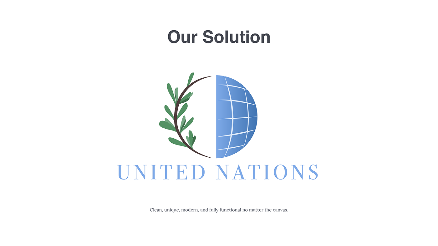 Logo Design United Nations logo Icon design graphic design  ILLUSTRATION 