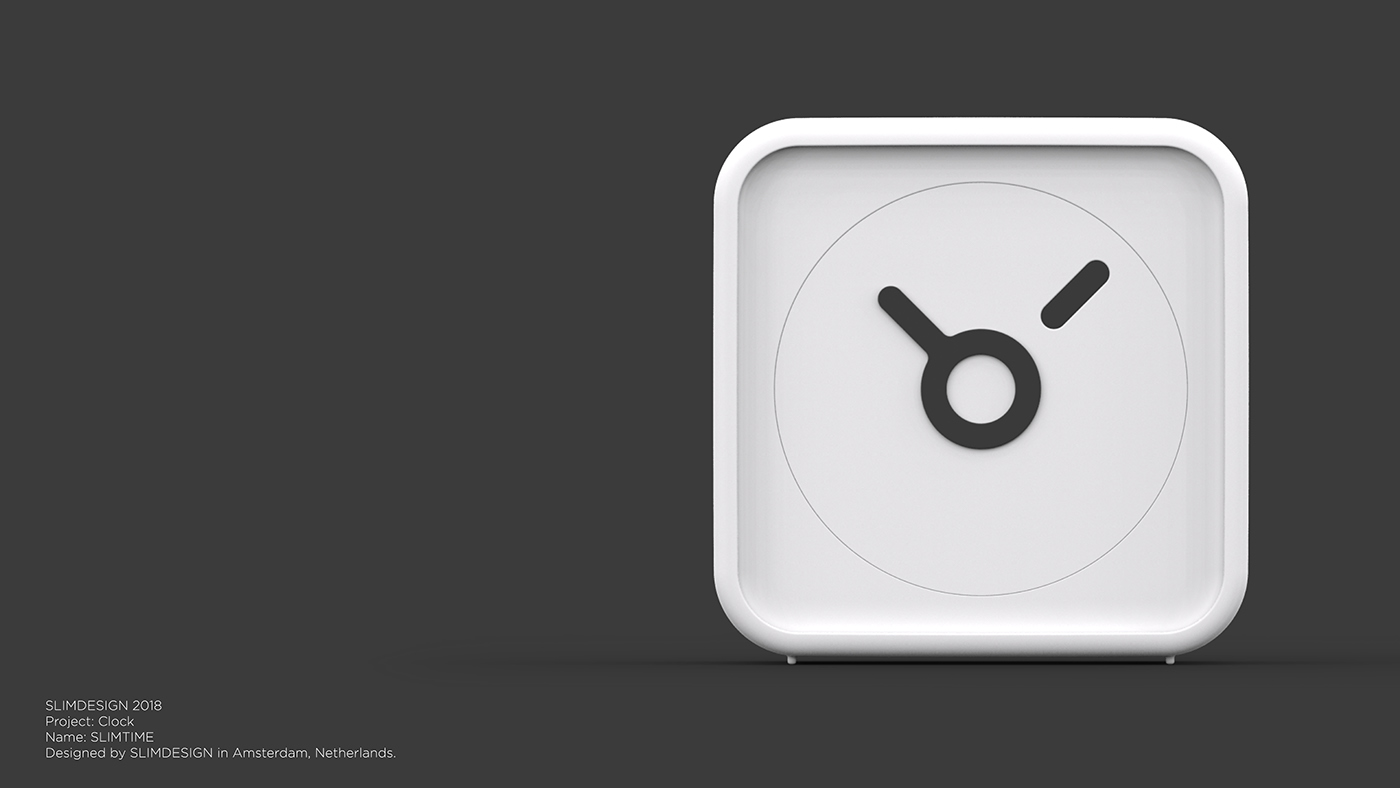 clock time Minimalism design slimdesign SLIMTIME concepts Alarm clock alarm wekker