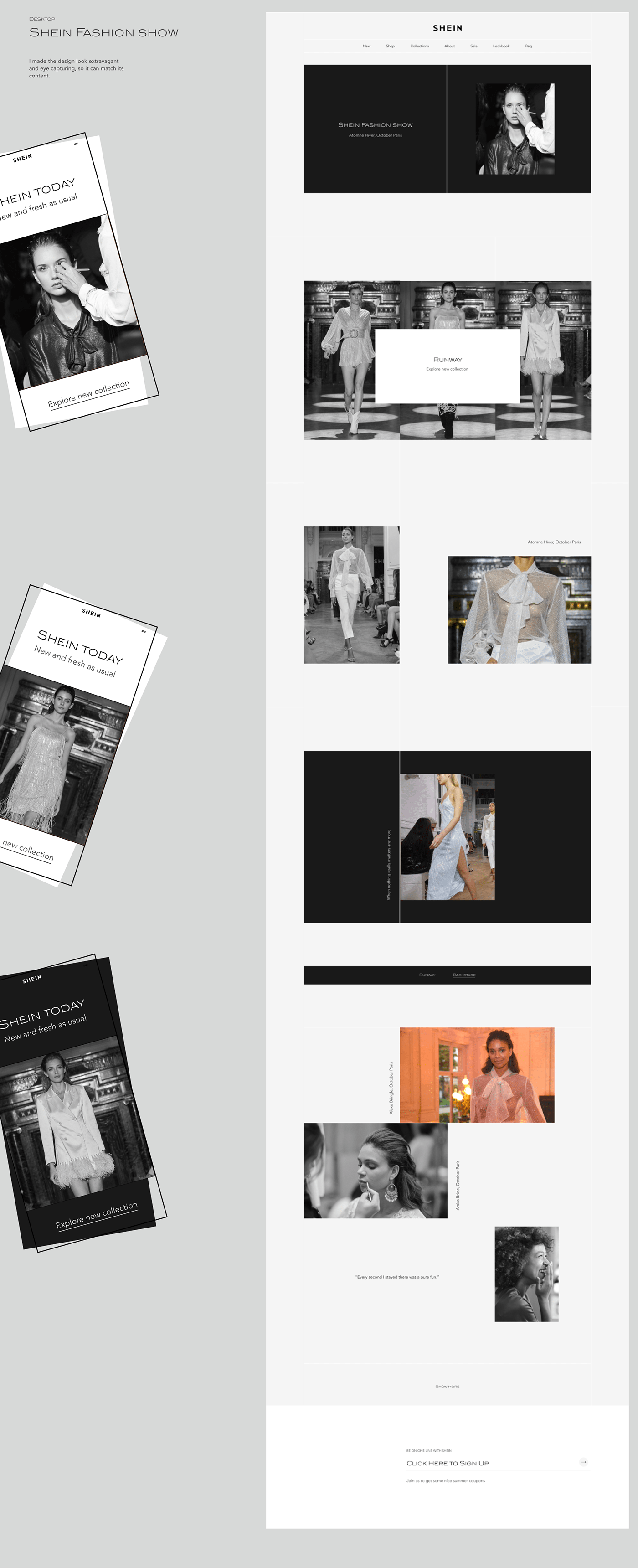#redesign  Clothing concept e-commerce Fashion  shop store UI ux Web Design 