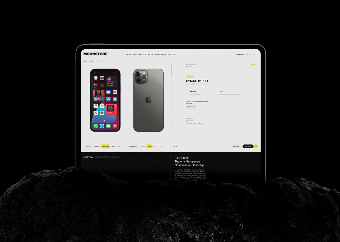 Adobe XD apple Ecommerce Interface iphone online store shop ui design ui ux Website
