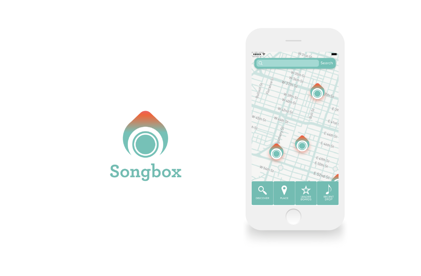 adobeawards ux UI music app concept app beacons