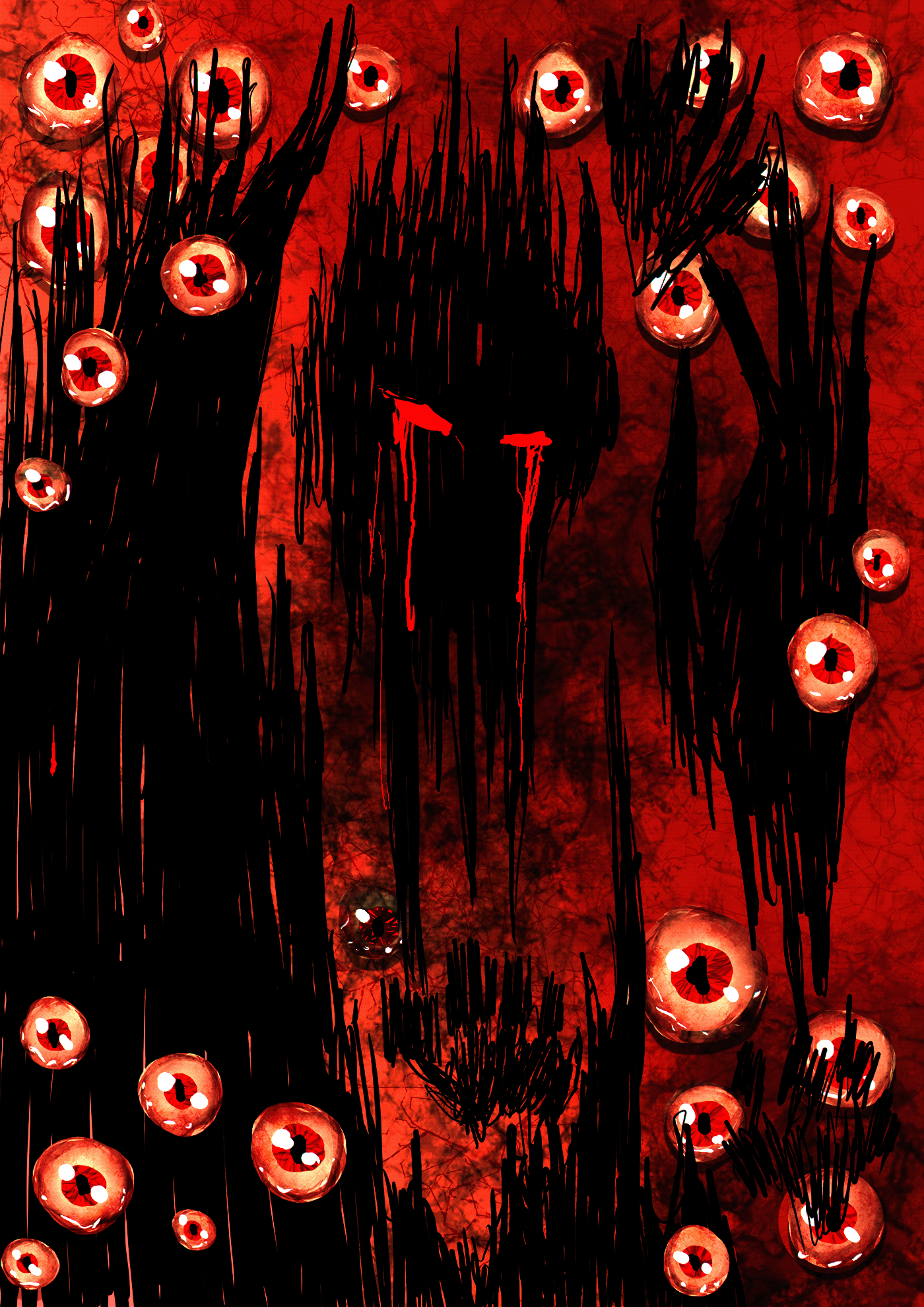 horror dark Digital Art  monster creepy creepypasta ILLUSTRATION  Horror Art digital illustration spooky