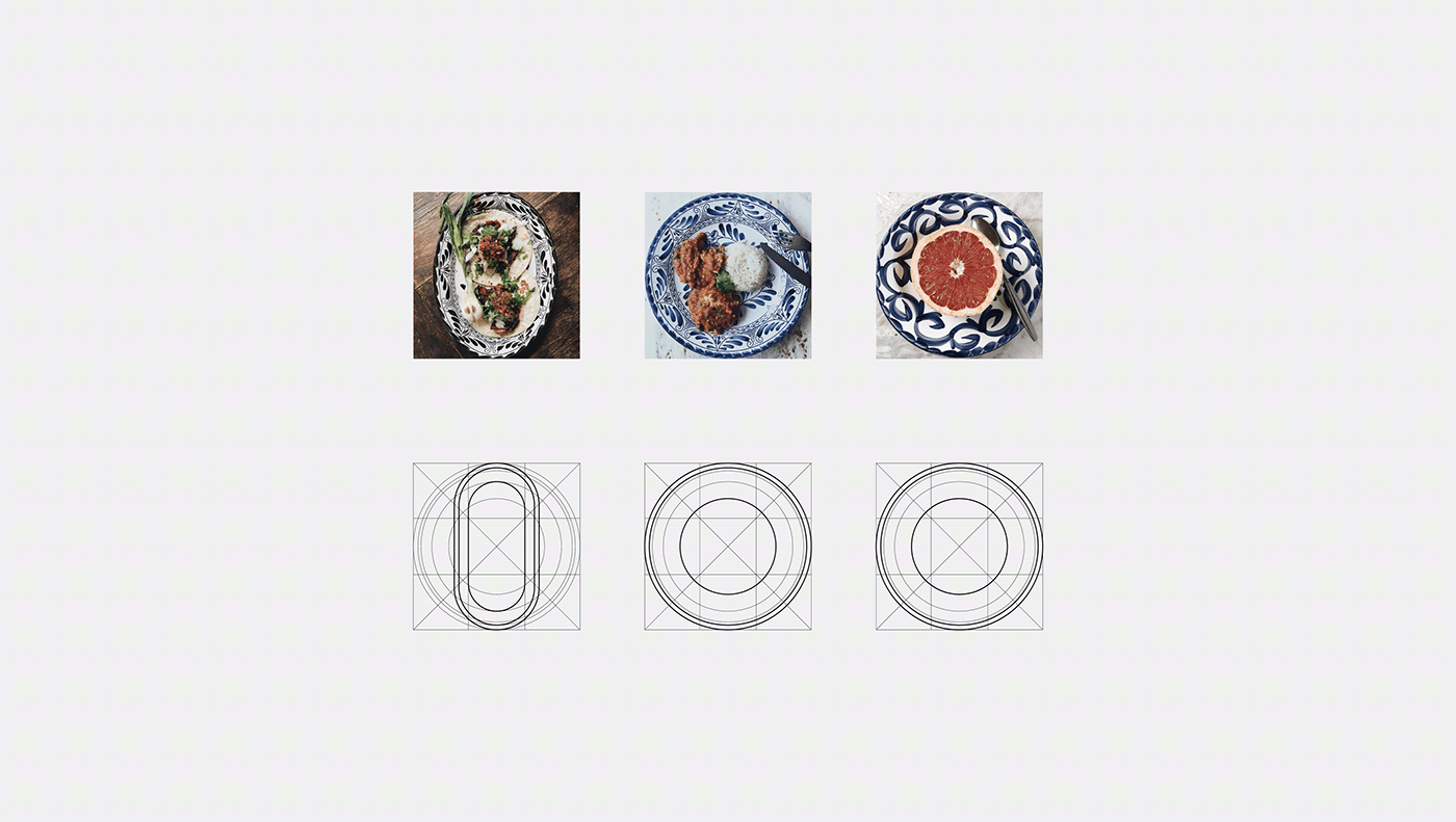 plates mexico logo restaurant foil identity graphic design branding  talavera