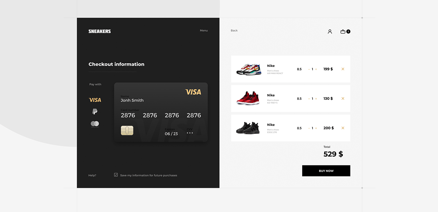 Ecommerce e-commerce shop design Webdesign Online shop UI ux minimal Interface