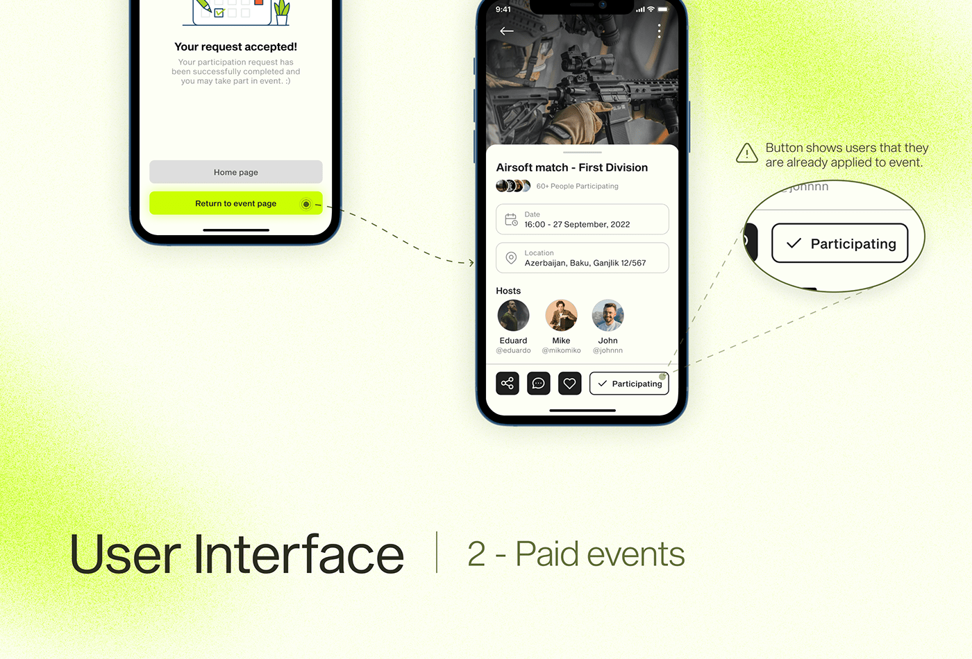 Case Study Event Figma flow minimalistic Mobile app user flow user interface ux ux/ui