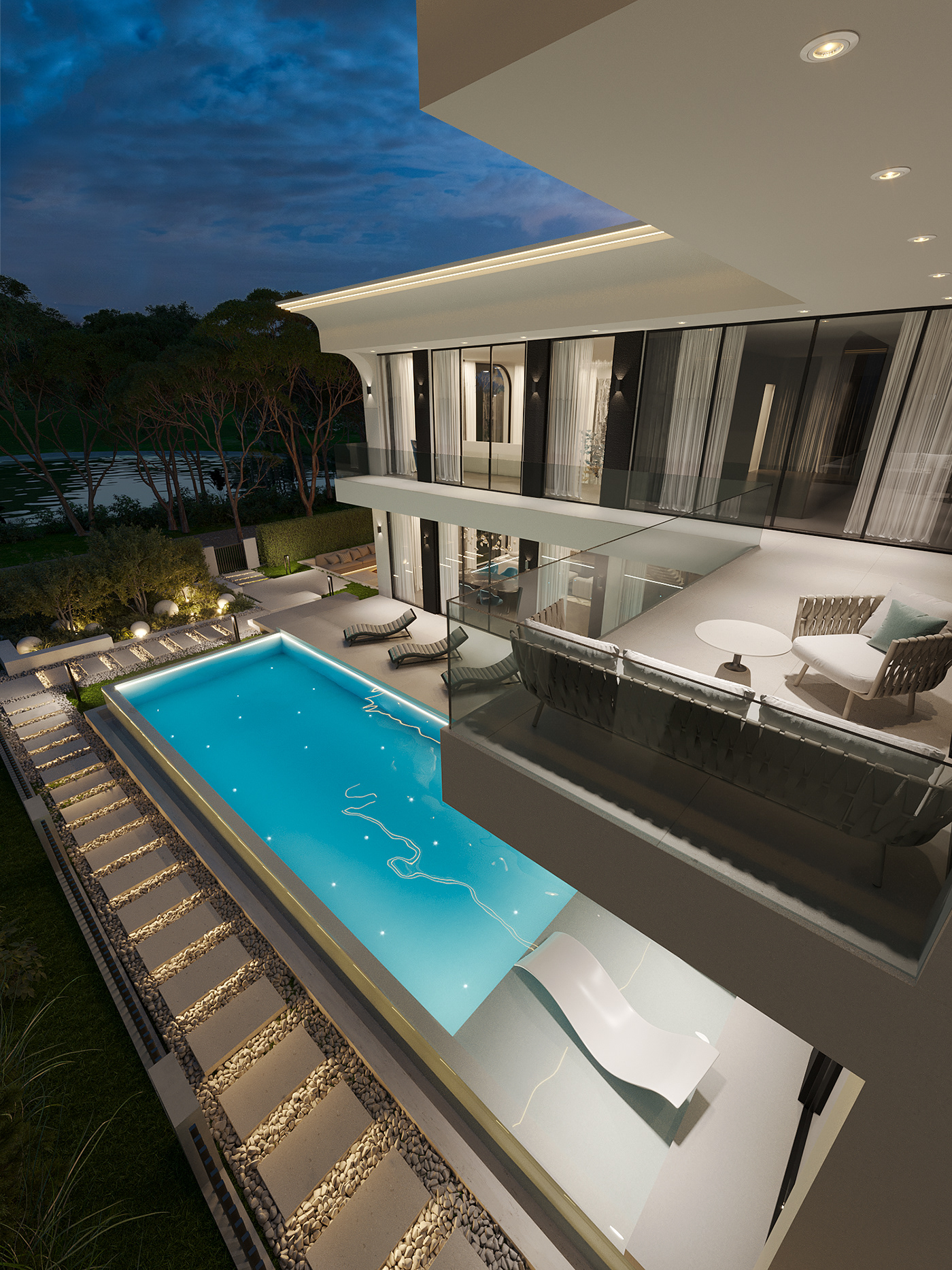 3D Visualization Villa villa design product render real estate Thailand rendering architectural design Landscape Design Condo