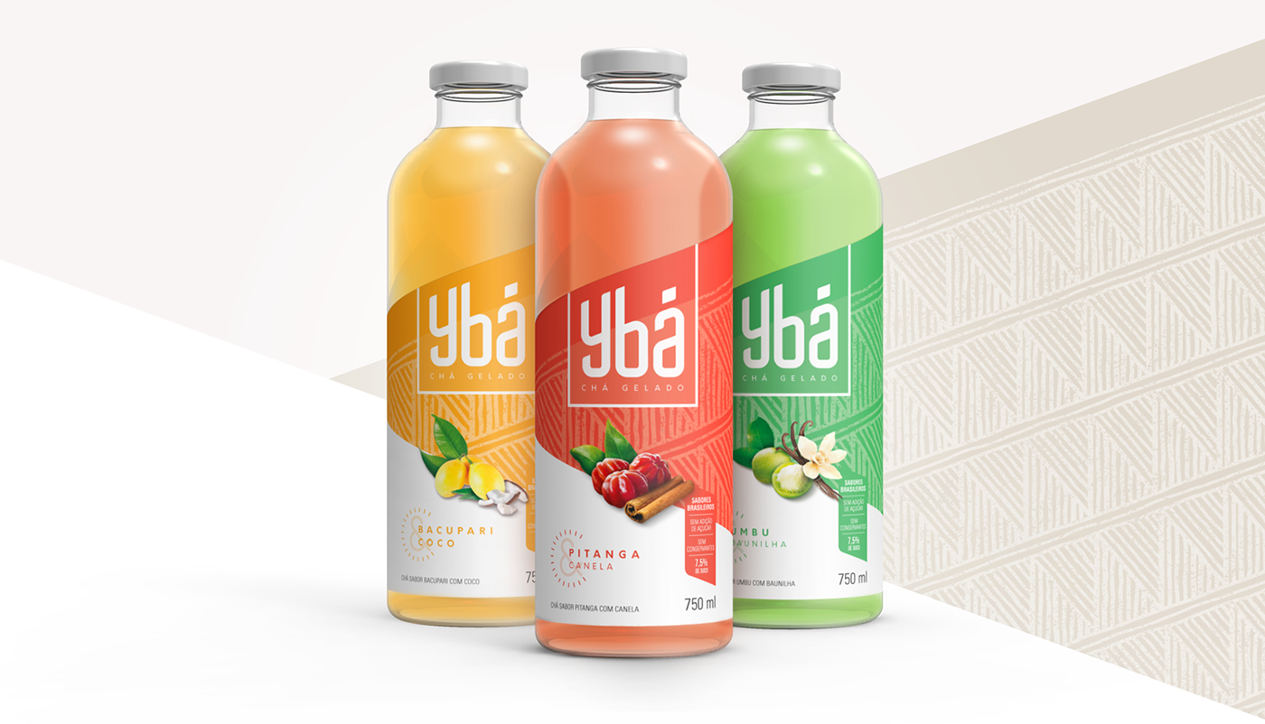 beverage tea Iced tea Packaging branding  logo Fruit Brazil Brazilian package