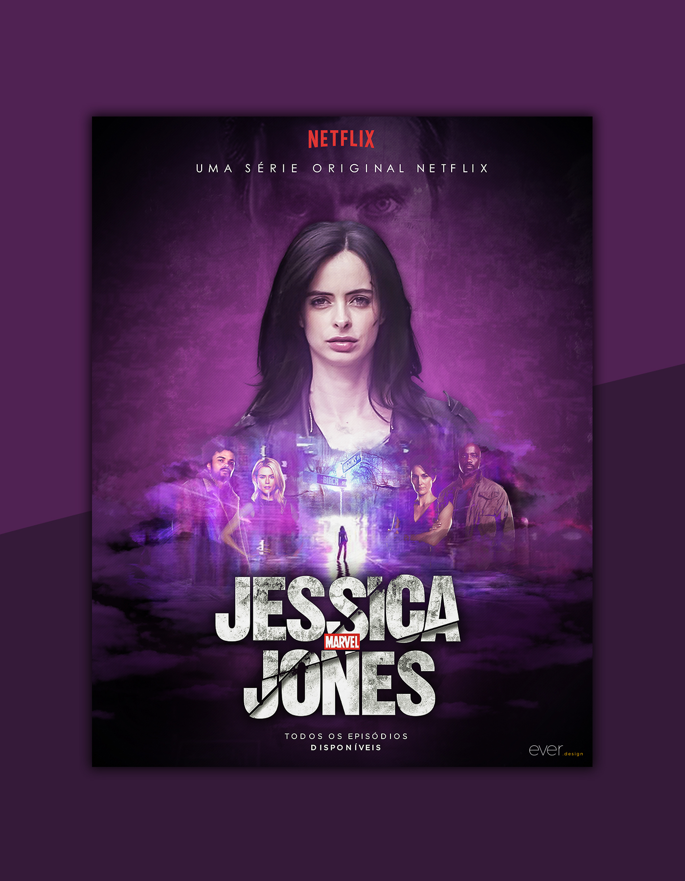 jessicajones Jones Netflix cartaz concept Proporção aurea marvel poster fanart