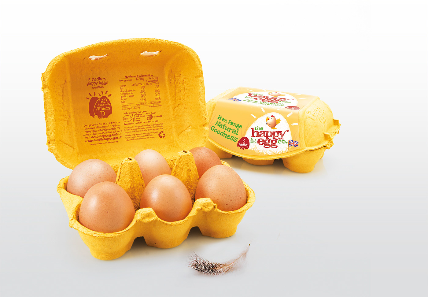the happy egg happy egg Noble Foods sprignetts eggs sunshine Freda Roam Rebrand Repositioning Packaging