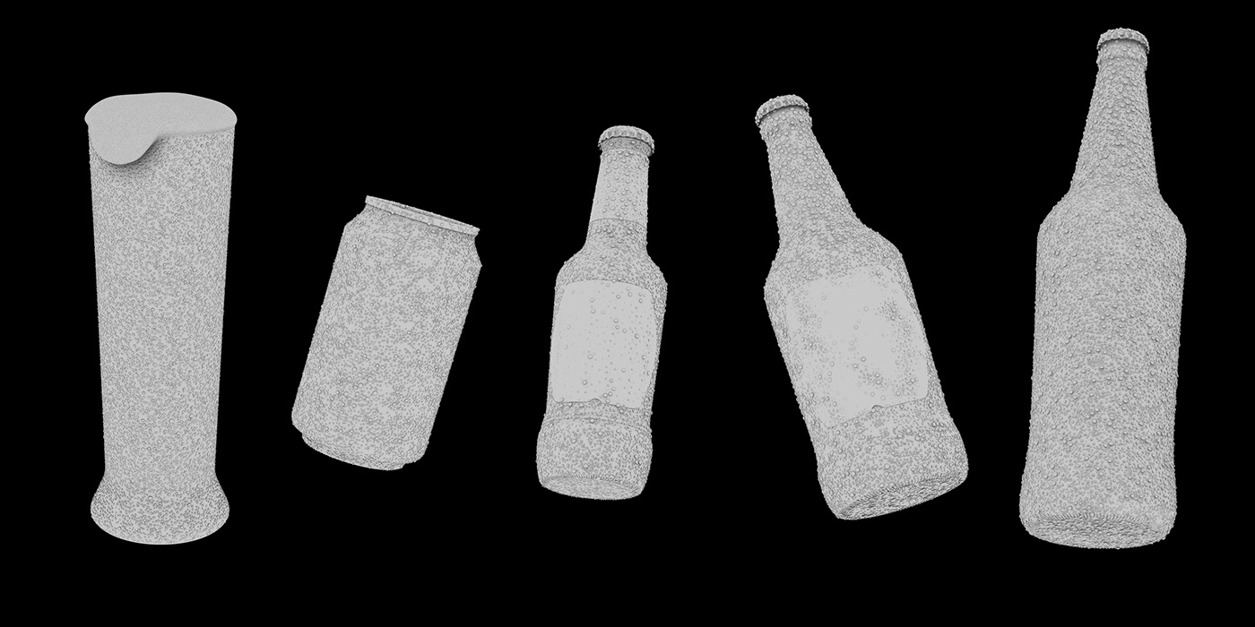 bottle 3D modeling product shot beer Render post Advertising 