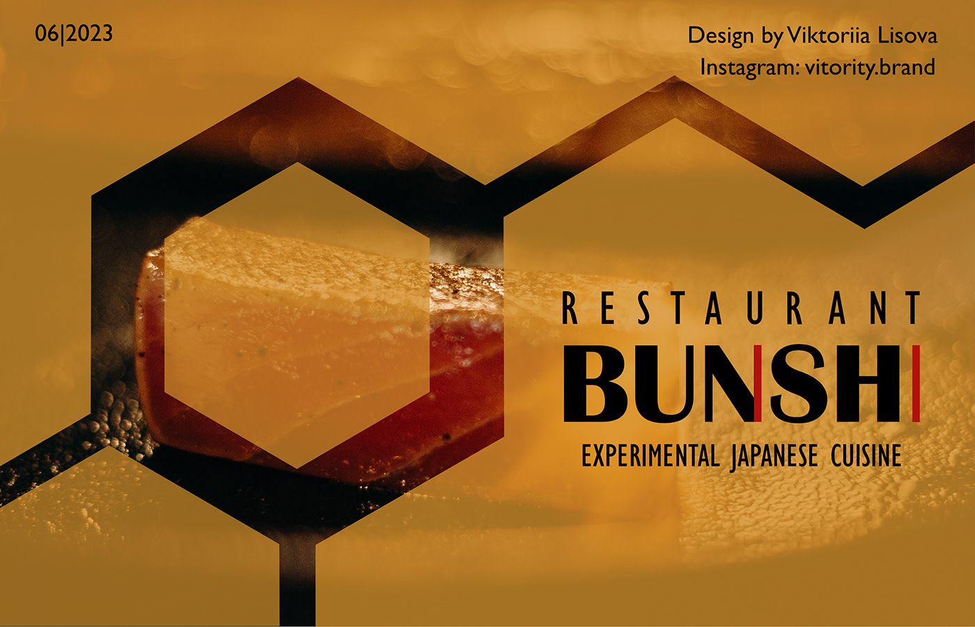 Logo for an experimental Japanese cuisine restaurant
