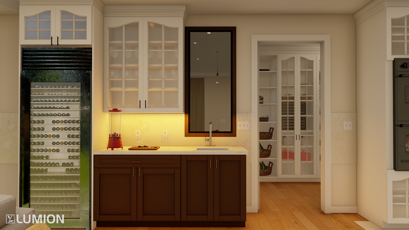 kitchen Render interior design  visualization architecture design