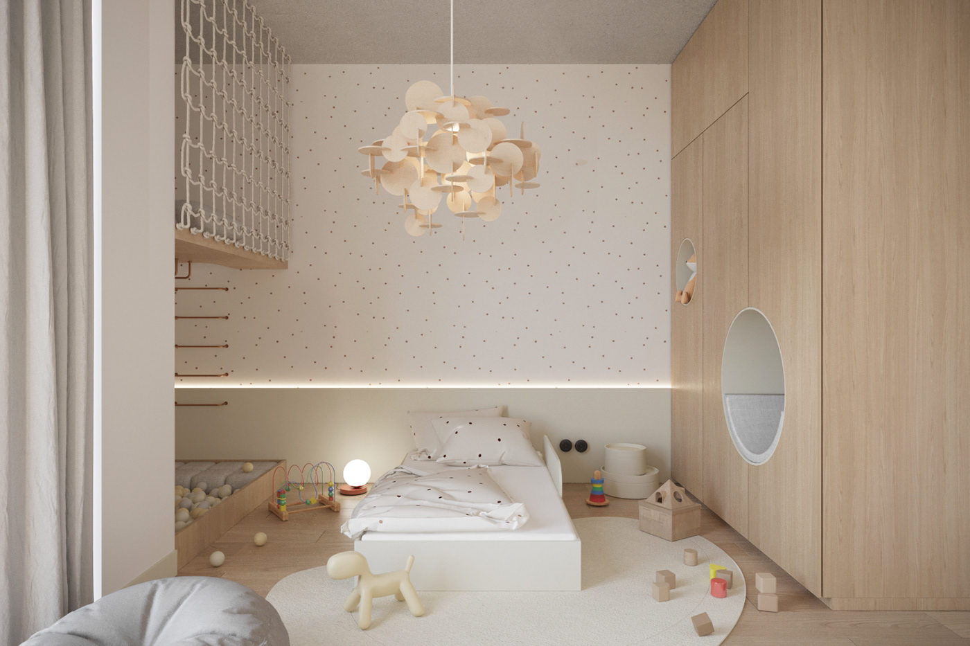 3dsmax childroom corona Interior interior design  kids kidsinterior pastelinterior Render visualization