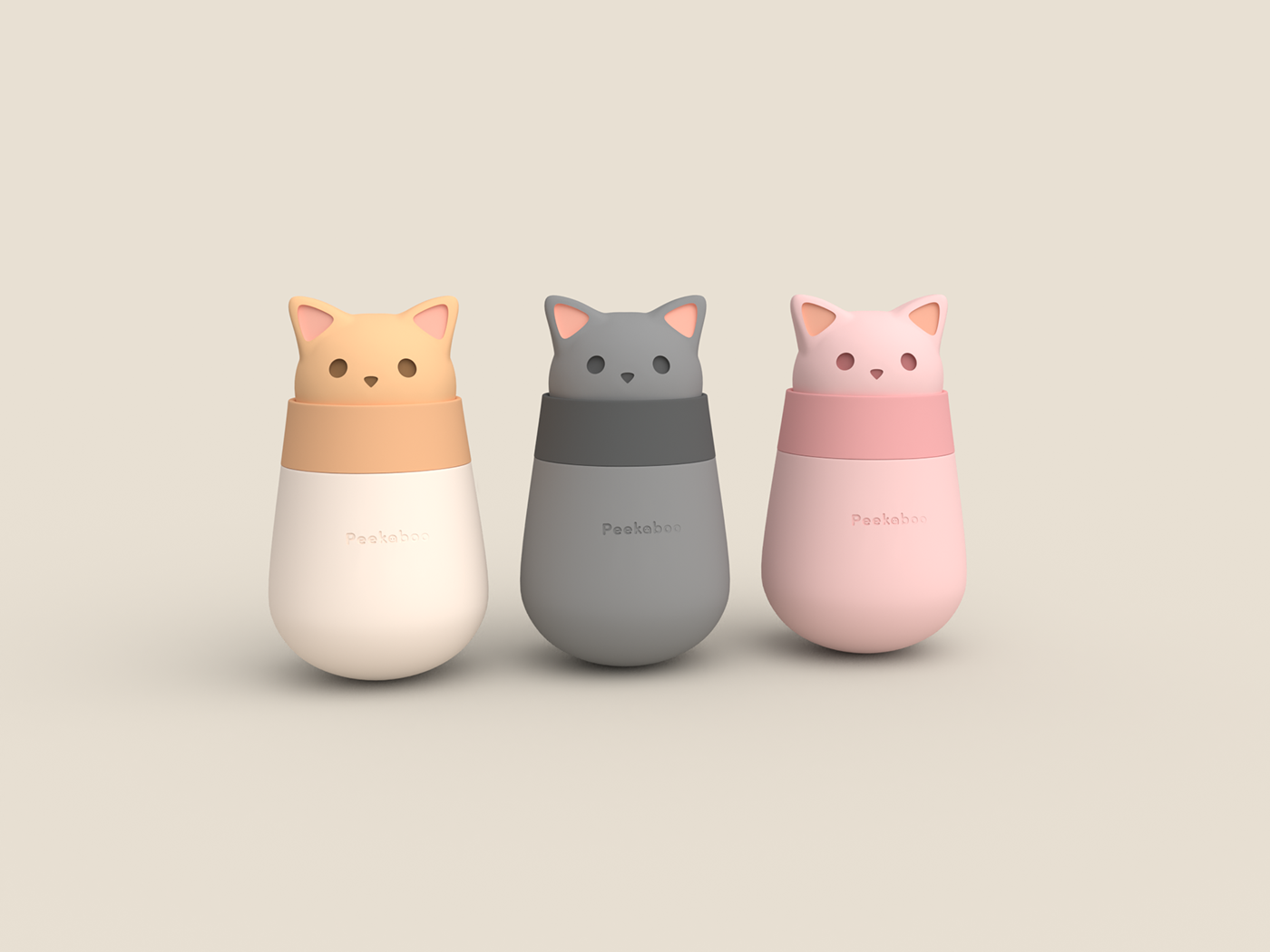 3D Packaging product design animal Cat cute design Pet