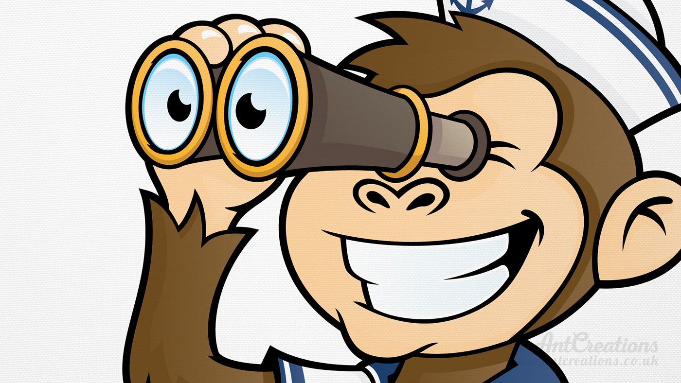 vector Illustrator ILLUSTRATION  Character design  monkeys Sailor explorer sketches Cartoons