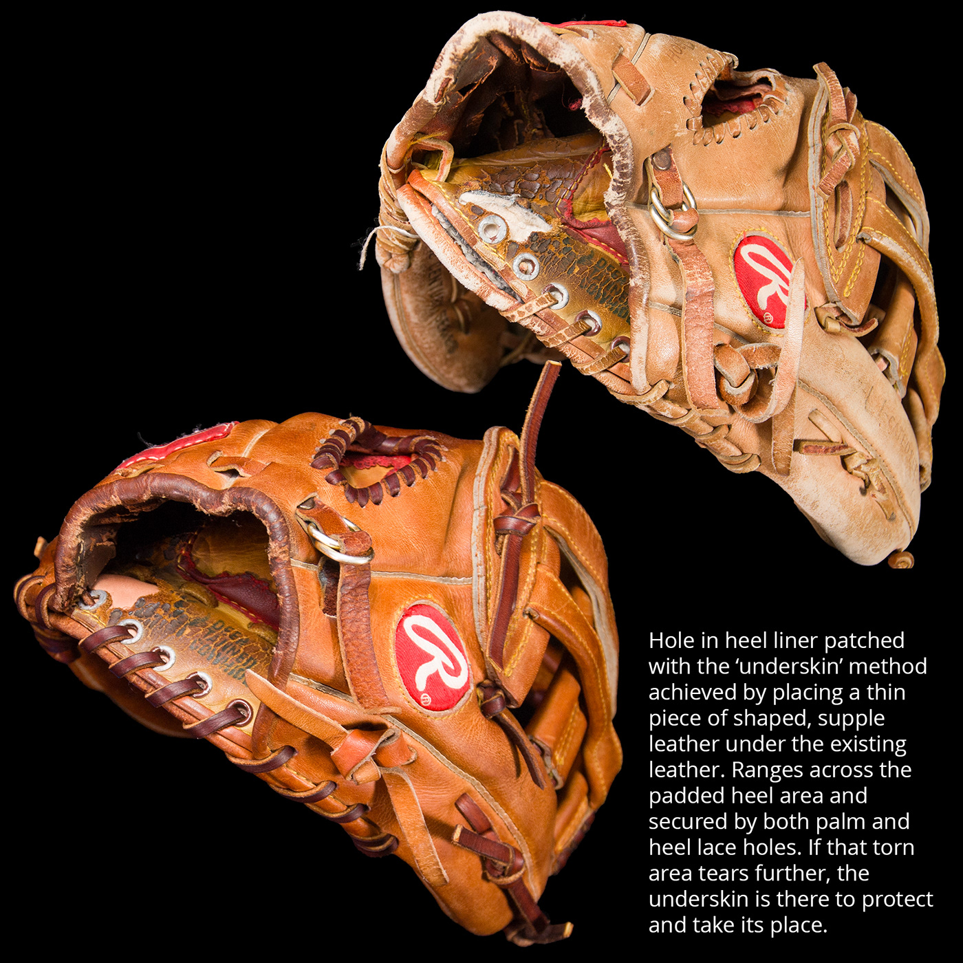 baseball Baseball Glove Relace rawlings Rawlings Baseball restoration vintage Baseball Glove Restore Gowdy Gloves Richmond
