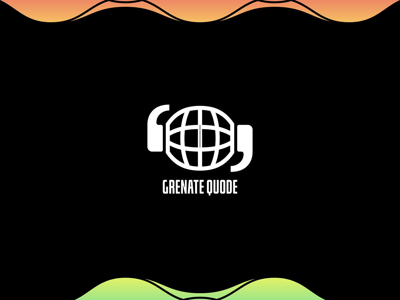 grenade quote Weapon War quotation punctuation Logo Design logo designer logo for sale zzoe iggi