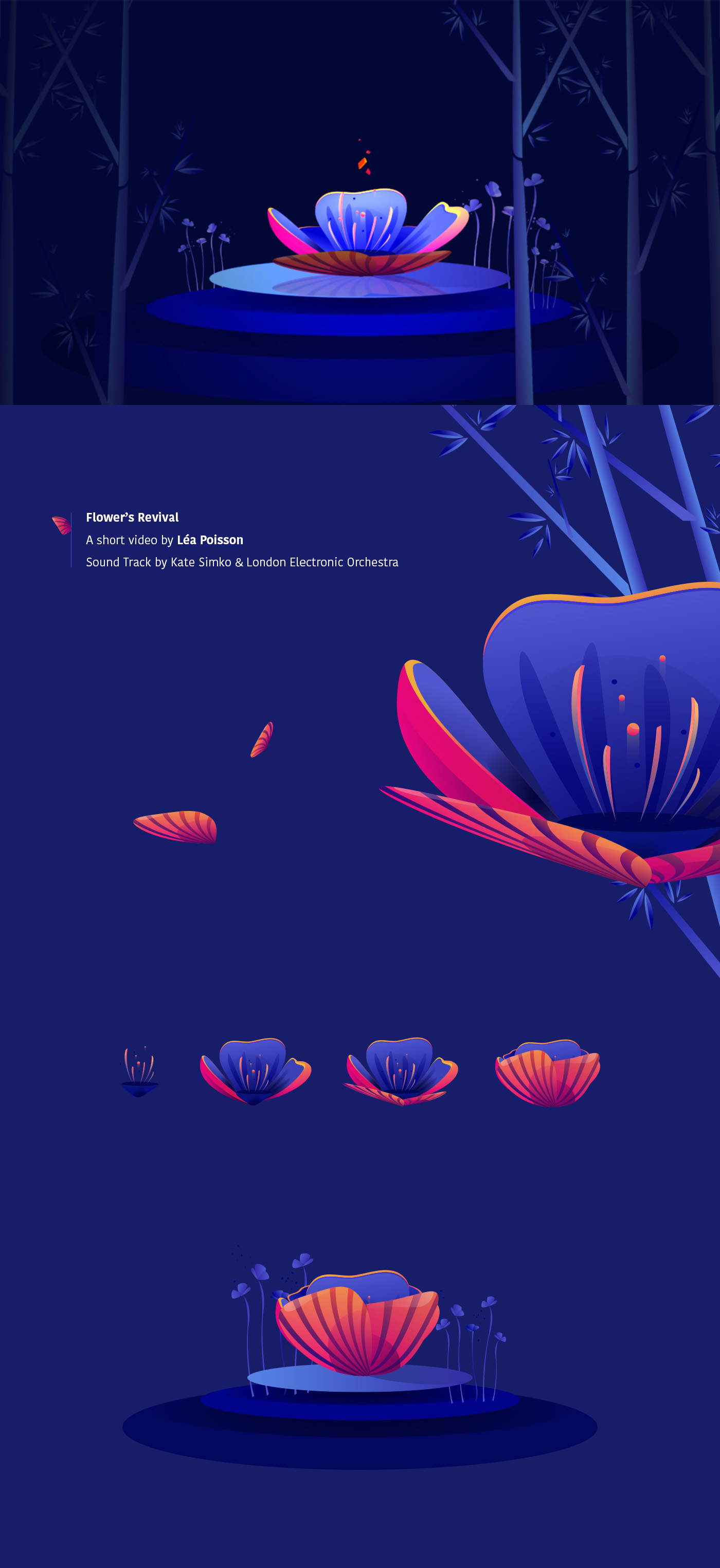 motion design motion storytelling   flower teaser luxury brand Illustrator designer French