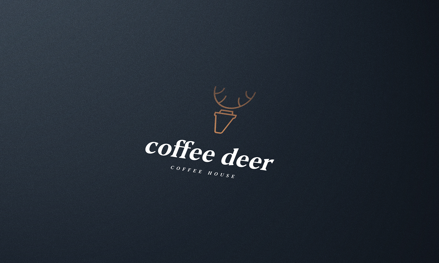 clever logo animal deer heart hippo Coffee location owl horse