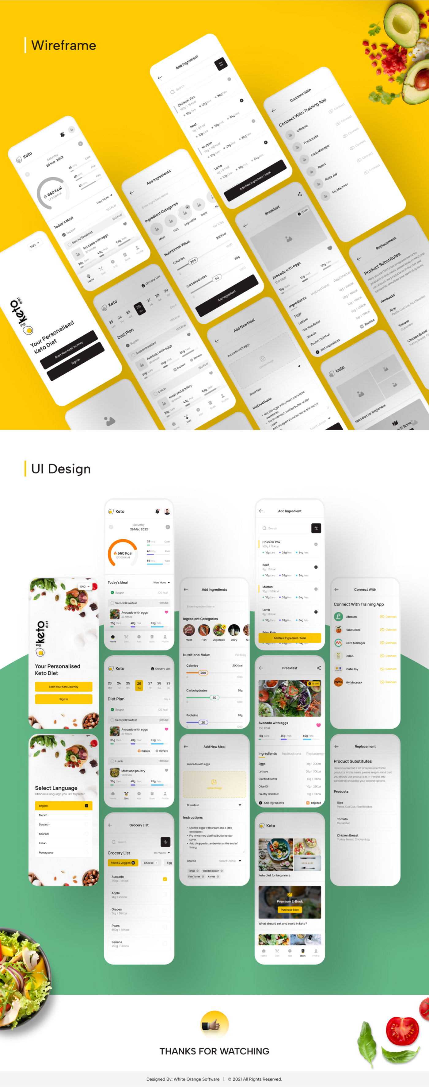 uidesign mobileappdesign designinspiration dietandnutrition Foodtracker healthandwellness healthyliving ketocommunity ketodietapp sleekdesign