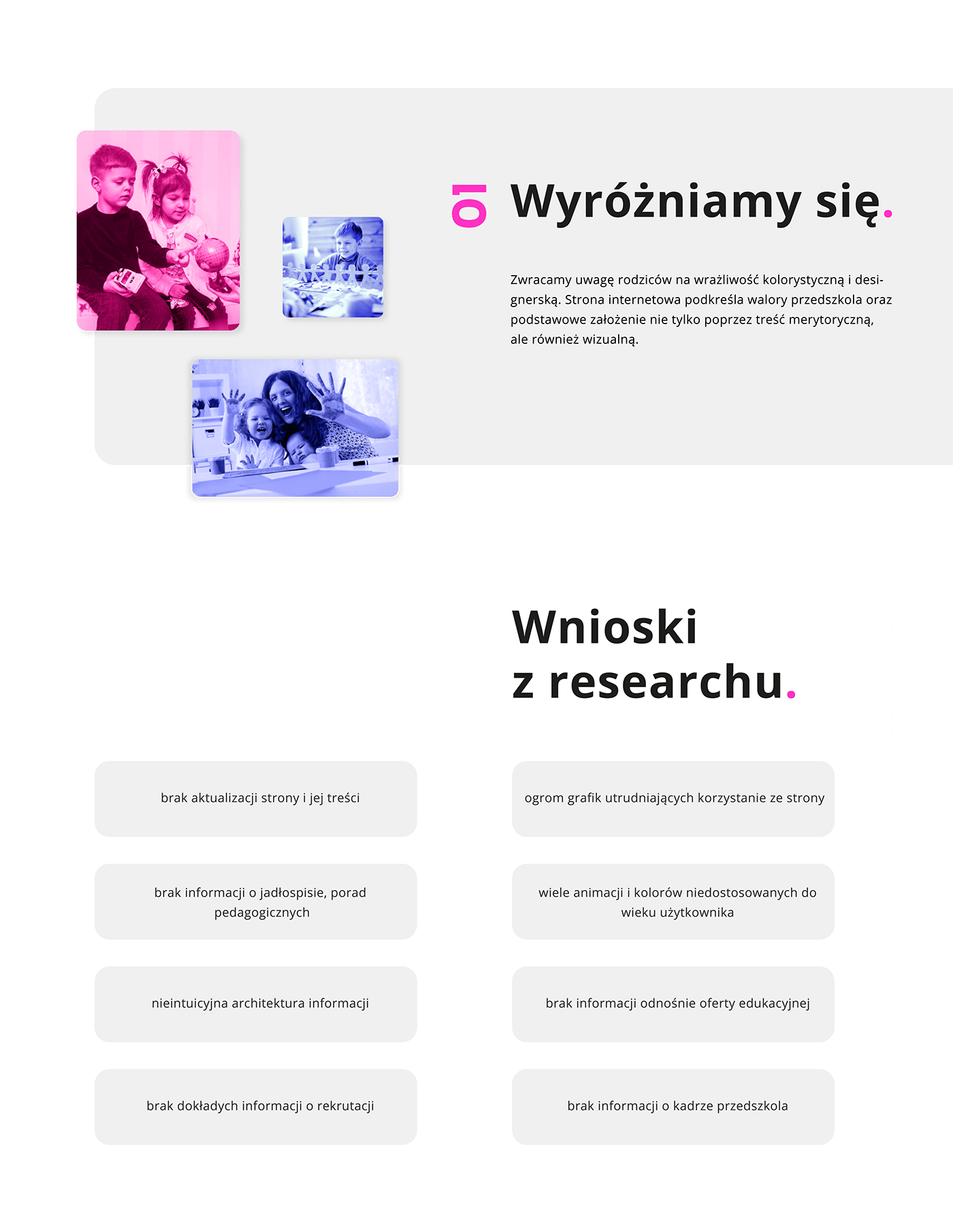 design Project ux/ui Web witryna