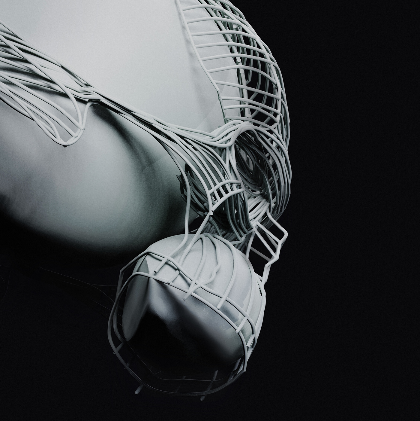 skull anatomy bones 3D 3dsculpting figurative dark art blackart  NOMADSCULPT