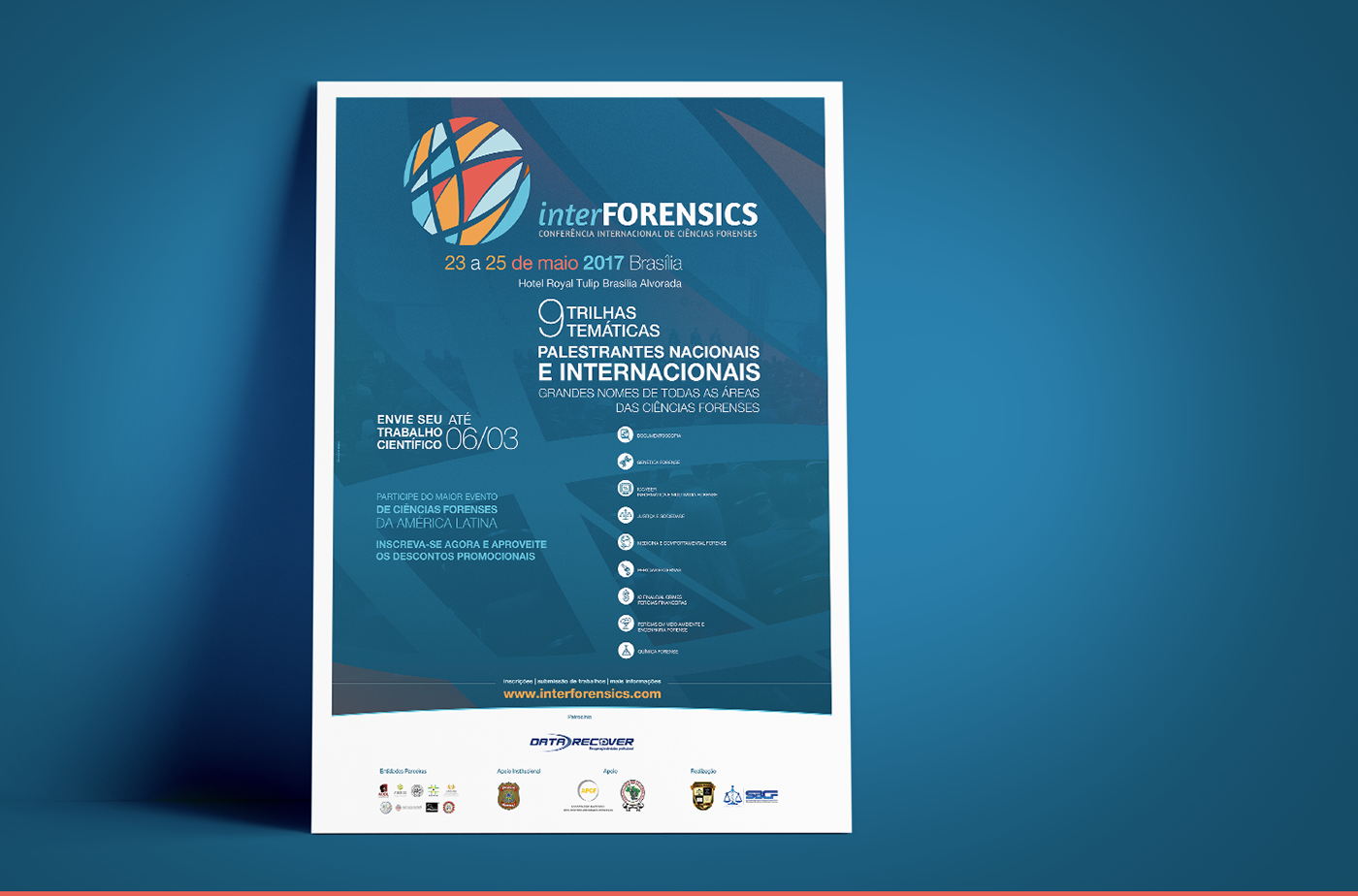 brasilia logo Conferencia Congresso Grandes Eventos Perícia ciências forenses fabrica de criação abcf SBCF