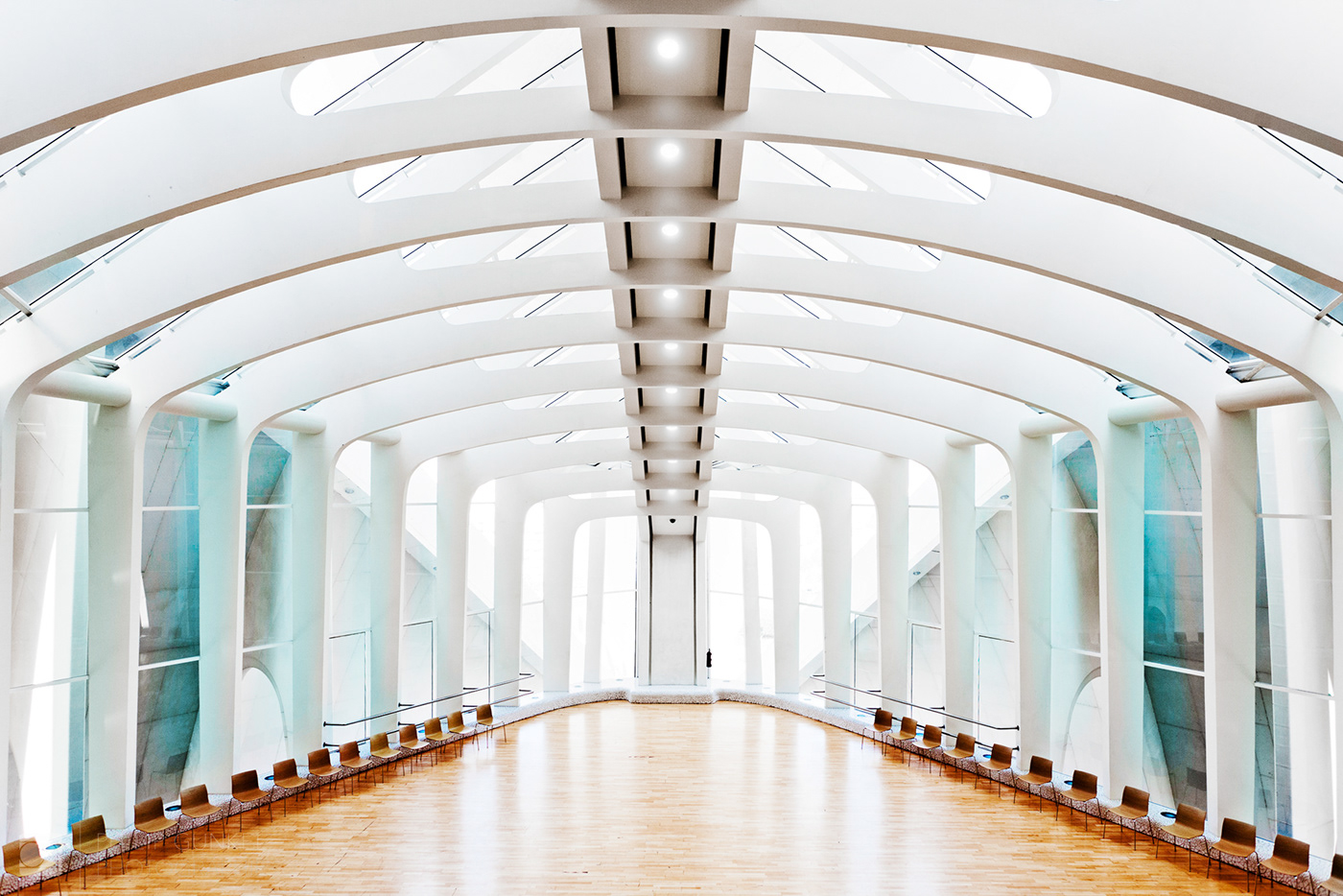 architecture Interior calatrava symmetrical valencia Photography  minimalistic wide angle building architect